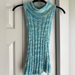 Free People Blue Knit Sweater